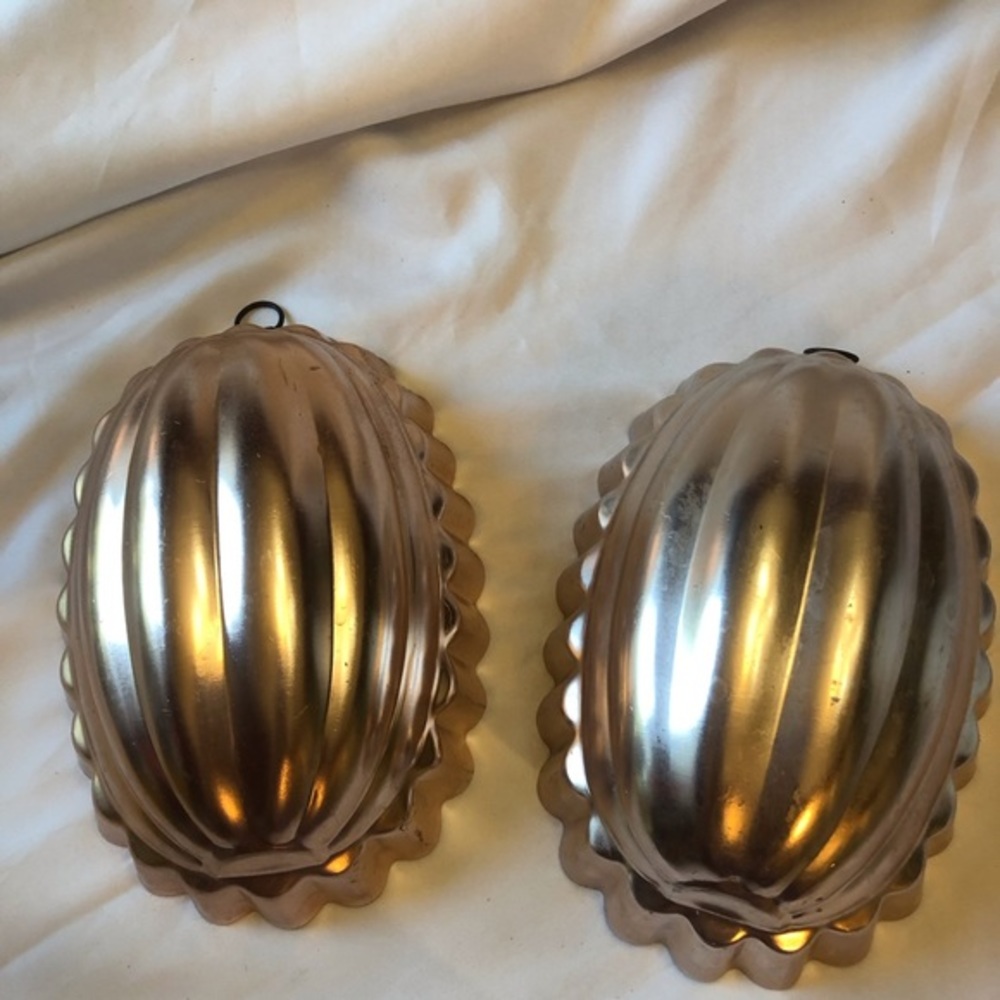 Set of 2 Copper Toned Molds Wall Decor Jell-O
